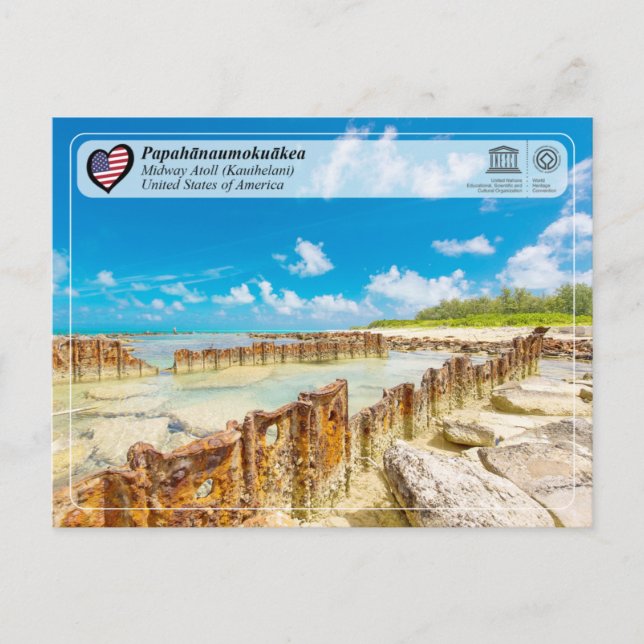 UNESCO - Papahānaumokuākea - Carte postale de l'at (Devant)