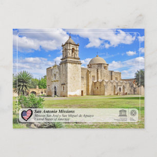 UNESCO - San Antonio - Mission San José Postcard