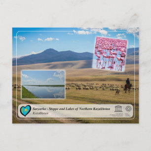 UNESCO - Saryarka - Steppe and Lakes of Kazakhstan Postcard