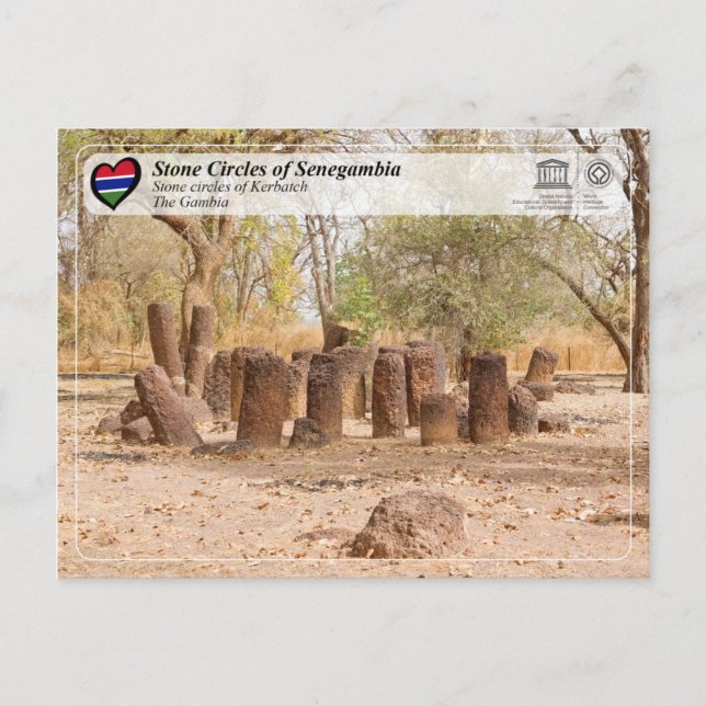 UNESCO - Stone Circles of Senegambia - Kerbatch Postcard (Front)