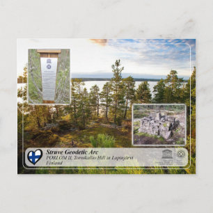 UNESCO Struve Geodetic Arc - PORLOM II Tornikallio Postcard