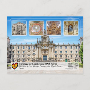 UNESCO UHS - Mosteiro de San Martiño Pinario  Postcard