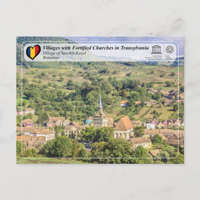 UNESCO Village of Saschiz-Keisd Postcard (Front)