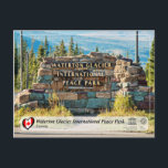 UNESCO - Waterton Glacier International Peace Park Postcard<br><div class="desc">UNESCO WHS Serie - Waterton Glacier International Peace Park - In 1932 Waterton Lakes National Park (Alberta, Canada) was combined with the Glacier National Park (Montana, United States) to form the world's first International Peace Park. Situated on the border between the two countries and offering outstanding scenery, the park is...</div>