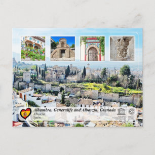 UNESCO WHS - Albayzín, Granada Postcard