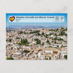 UNESCO WHS - Albayzín, Granada Postcard