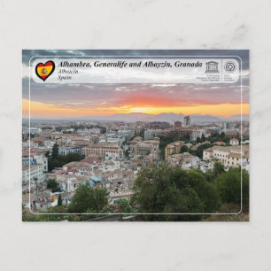 UNESCO WHS - Albayzín, Granada Postcard