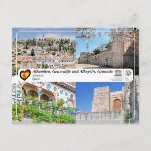 UNESCO WHS - Albayzín, Granada Postcard