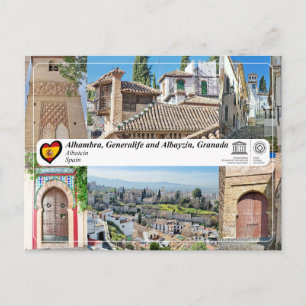 UNESCO WHS - Albayzín, Granada Postcard