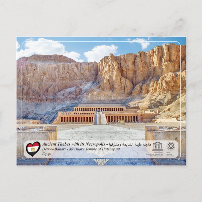 UNESCO WHS - Ancient Thebes - Thebes Necropolis Postcard (Front)