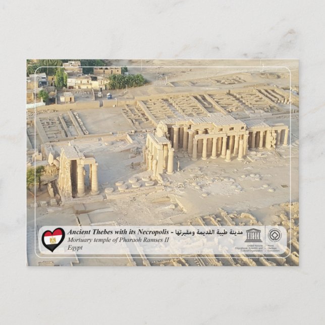 UNESCO WHS - Ancient Thebes - Thebes Necropolis Postcard (Front)