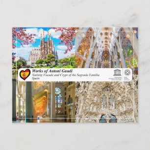 UNESCO WHS - Antoni Gaudí - Sagrada Familia Postcard