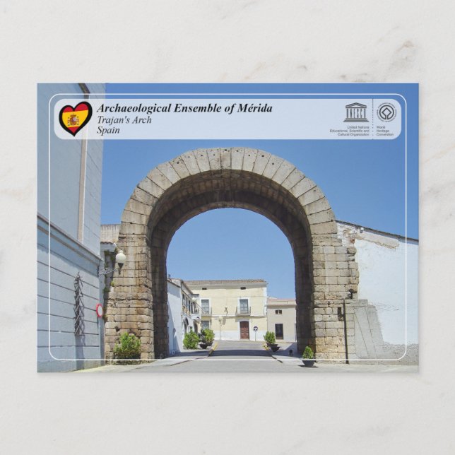 UNESCO WHS - Arco de Trajano de Mérida Postcard (Front)