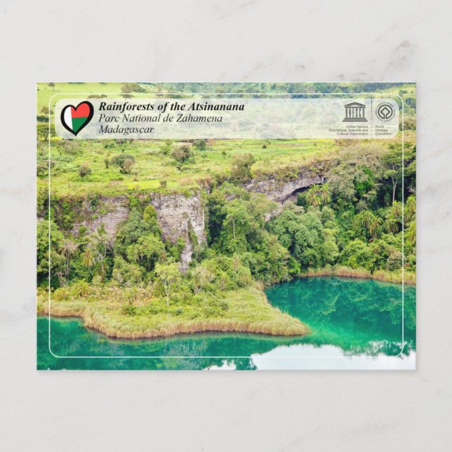UNESCO WHS - Atsinanana - Zahamena National Park Postcard (Front)
