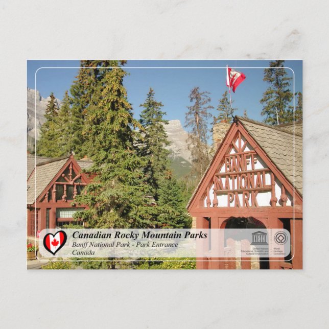 UNESCO WHS - Banff National Park Postcard (Front)