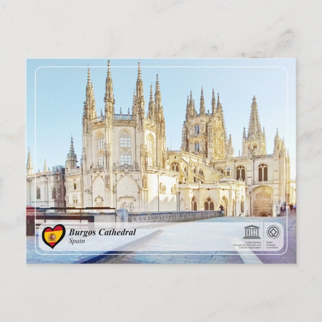 UNESCO WHS, Burgos Cathedral / Catedral de Burgos Postcard (Front)