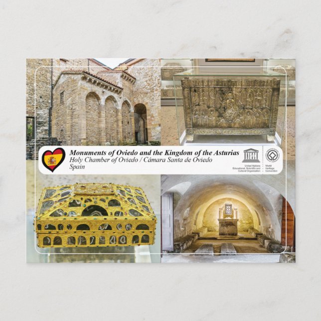 UNESCO WHS - Cámara Santa de Oviedo Postcard (Front)