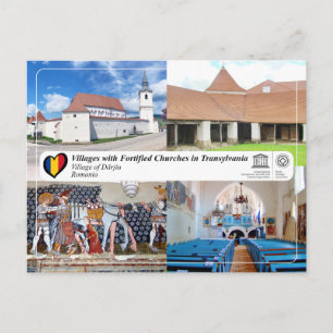 UNESCO WHS - Carte postale du village de Dârjiu
