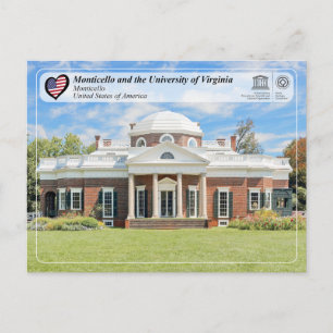 UNESCO WHS - Carte postale Monticello
