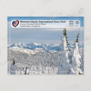 UNESCO WHS - Carte postale Parc national des Glaci