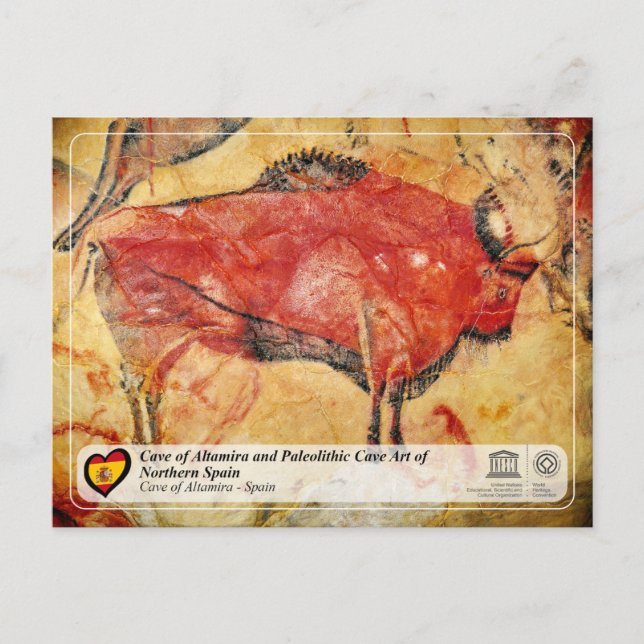 UNESCO WHS - Cave of Altamira / Cueva de Altamira Postcard (Front)
