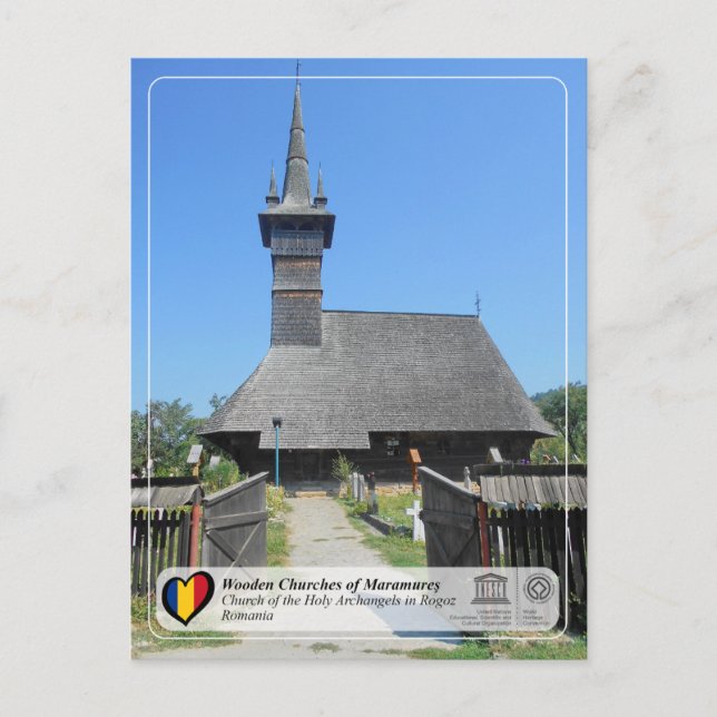 UNESCO WHS Church of the Holy Archangels in Rogoz Postcard (Front)