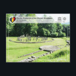 UNESCO WHS - Dacian Fortresses - Sarmizegetusa Postcard<br><div class="desc">UNESCO WHS Serie - World Heritage Sites in Romania Dacian Fortresses of the Orăștie Mountains - Fortărețe dacice din Munții Orăștiei - Sarmizegetusa Built in murus dacicus style, the 6 Dacian Fortresses were created in the 1st centuries BC and AD as protection against the Roman conquest. They played an important...</div>