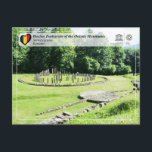 UNESCO WHS - Dacian Fortresses - Sarmizegetusa Postcard<br><div class="desc">UNESCO WHS Serie - World Heritage Sites in Romania Dacian Fortresses of the Orăștie Mountains - Fortărețe dacice din Munții Orăștiei - Sarmizegetusa Built in murus dacicus style, the 6 Dacian Fortresses were created in the 1st centuries BC and AD as protection against the Roman conquest. They played an important...</div>
