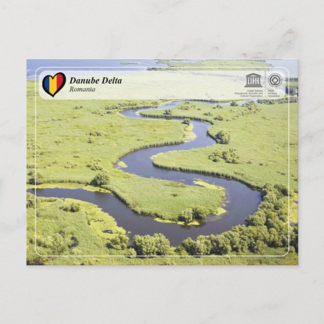 UNESCO WHS - Danube Delta Postcard (Front)