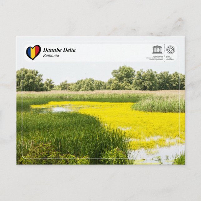 UNESCO WHS - Danube Delta Postcard (Front)