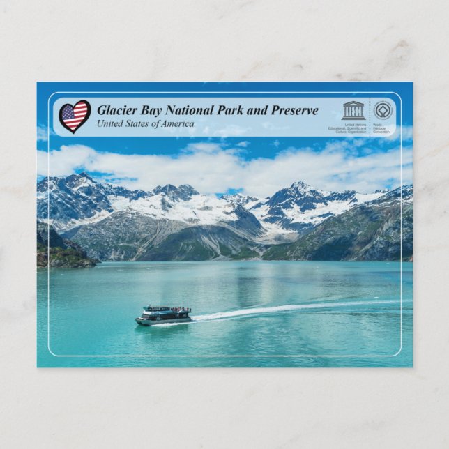 UNESCO WHS- Glacier Bay National Park and Preserve Postcard (Front)
