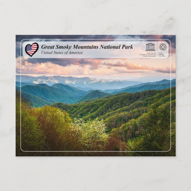 UNESCO WHS - Great Smoky Mountains National Park Postcard (Front)