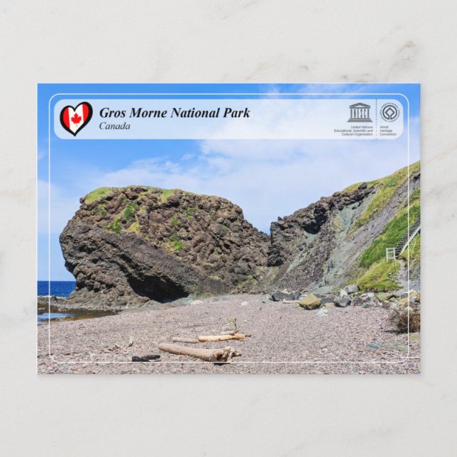 UNESCO WHS - Gros Morne National Park Postcard (Front)