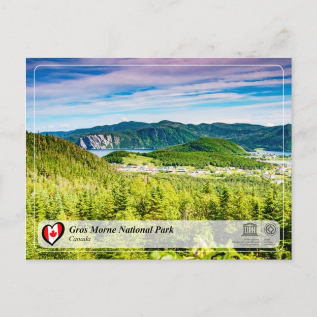 UNESCO WHS - Gros Morne National Park Postcard (Front)
