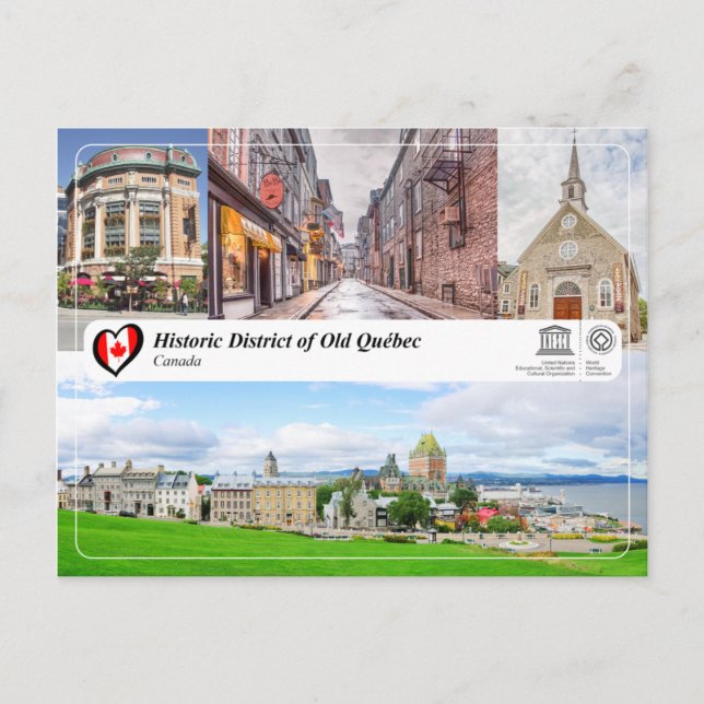 UNESCO WHS - Historic District of Old Québec Postcard (Front)