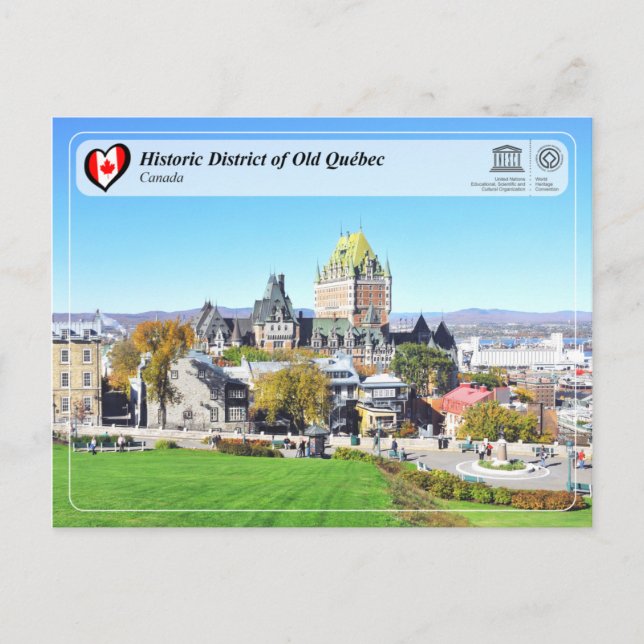 UNESCO WHS - Historic District of Old Québec Postcard (Front)