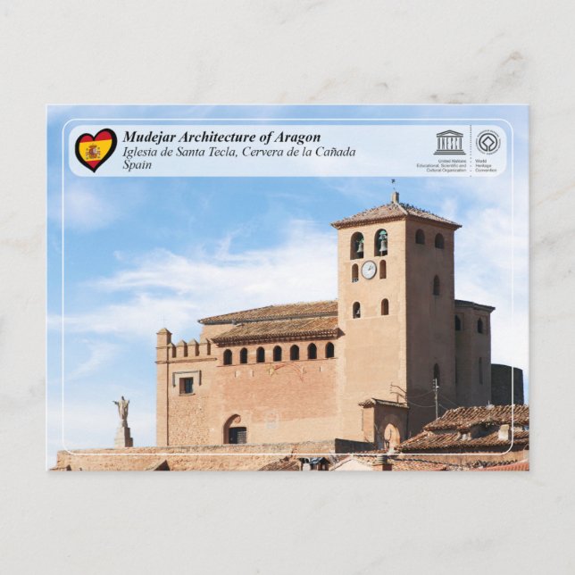 UNESCO WHS - Iglesia de Santa Tecla   Postcard (Front)