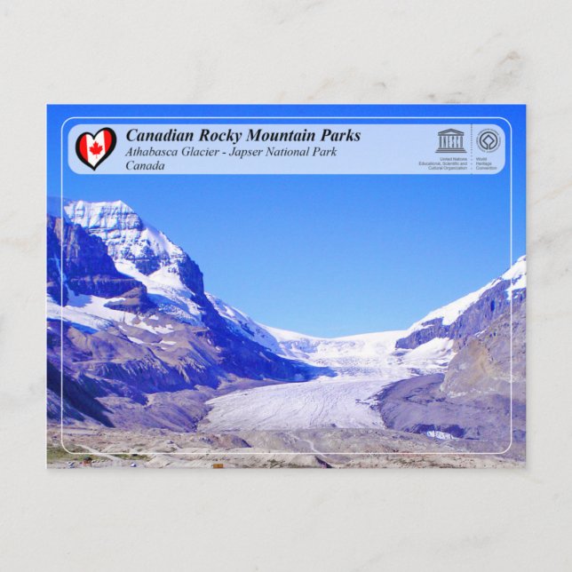 UNESCO WHS - Jasper National Park Postcard (Front)