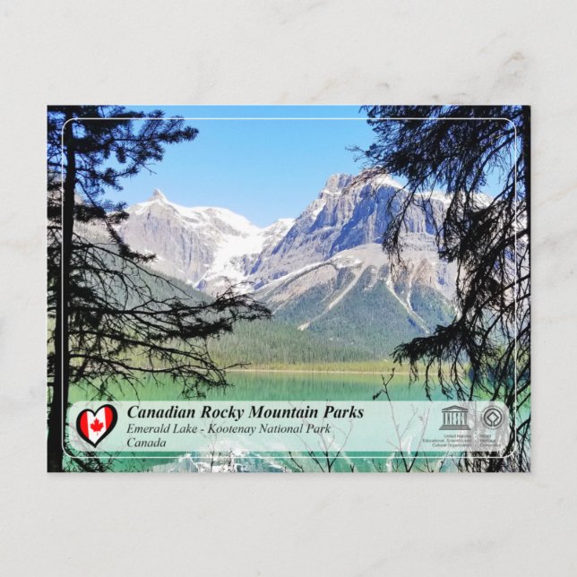 UNESCO WHS - Kootenay National Park Postcard (Front)