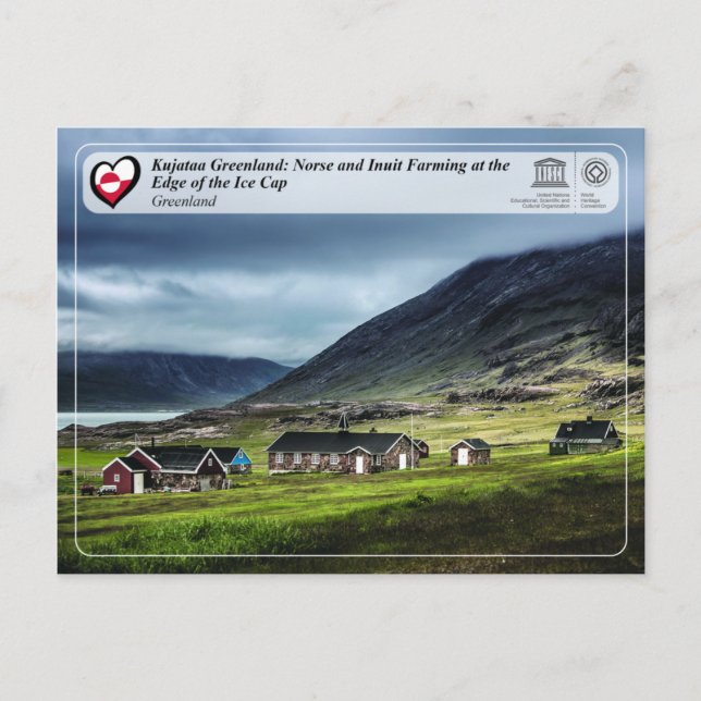 UNESCO WHS - Kujataa Greenland - Inuit Farming Postcard (Front)
