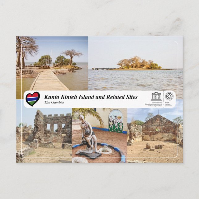 UNESCO WHS - Kunta Kinteh Island and Related Sites Postcard (Front)