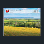 UNESCO WHS - Landscape of Grand Pré Postcard<br><div class="desc">UNESCO WHS Serie - Landscape of Grand Pré - Situated in the southern Minas Basin of Nova Scotia, the Grand Pré marshland and archaeological sites constitute a cultural landscape bearing testimony to the development of agricultural farmland using dykes and the aboiteau wooden sluice system, started by the Acadians in the...</div>