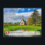 UNESCO WHS - Landscape of Grand Pré Postcard<br><div class="desc">UNESCO WHS Serie - Landscape of Grand Pré - Situated in the southern Minas Basin of Nova Scotia, the Grand Pré marshland and archaeological sites constitute a cultural landscape bearing testimony to the development of agricultural farmland using dykes and the aboiteau wooden sluice system, started by the Acadians in the...</div>