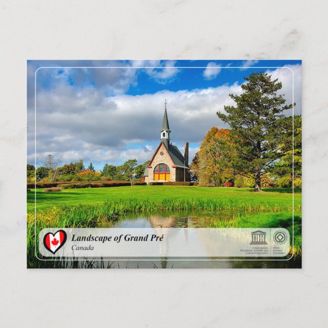 UNESCO WHS - Landscape of Grand Pré Postcard (Front)
