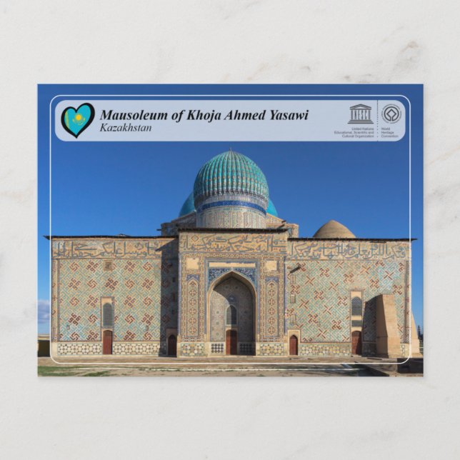 UNESCO WHS - Mausoleum of Khoja Ahmed Yasawi Postcard (Front)
