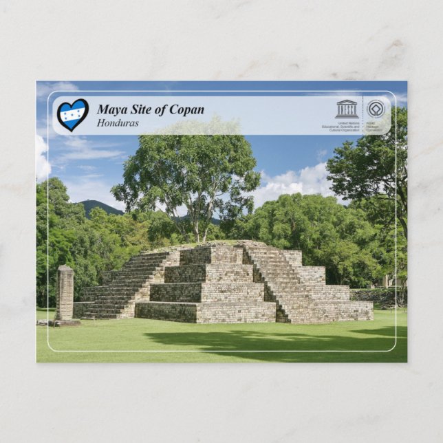 UNESCO WHS - Maya Site of Copan Postcard (Front)