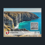 UNESCO WHS - Mistaken Point Postcard<br><div class="desc">UNESCO WHS Serie - Mistaken Point - This fossil site is located at the south-eastern tip of the island of Newfoundland, in eastern Canada. It consists of a narrow, 17 km-long strip of rugged coastal cliffs. Of deep marine origin, these cliffs date to the Ediacaran Period (580-560 million years ago),...</div>