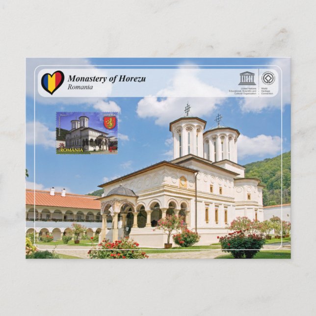 UNESCO WHS - Monastery of Horezu (Stamp Edition) Postcard (Front)
