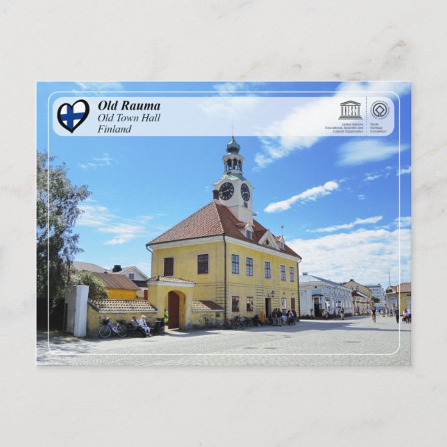 UNESCO WHS - Old Rauma - Old Town Hall Postcard (Front)