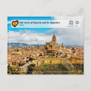 UNESCO WHS - Old Town of Segovia and its Aqueduct Postcard